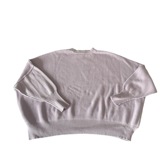 AE Studio American Eagle Oversized Ribbed Sweater Size Medium Lilac - Picture 4 of 5